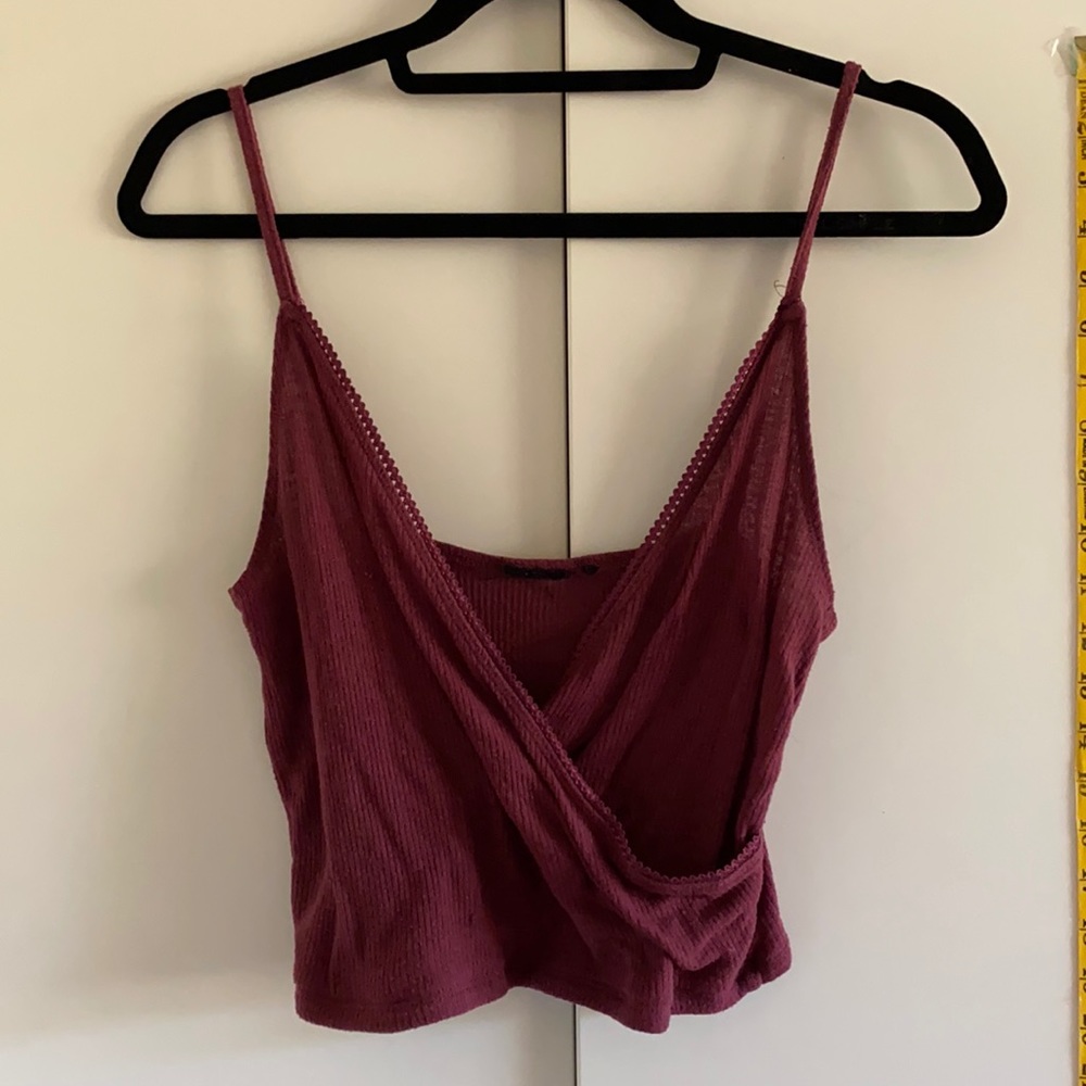 UO Out From Under Maroon Tank Top